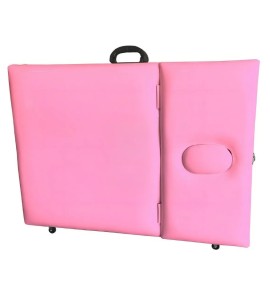 Maca de Madeira Portátil Com Orifício Estofado Rosa MT-02RO - Best Pro